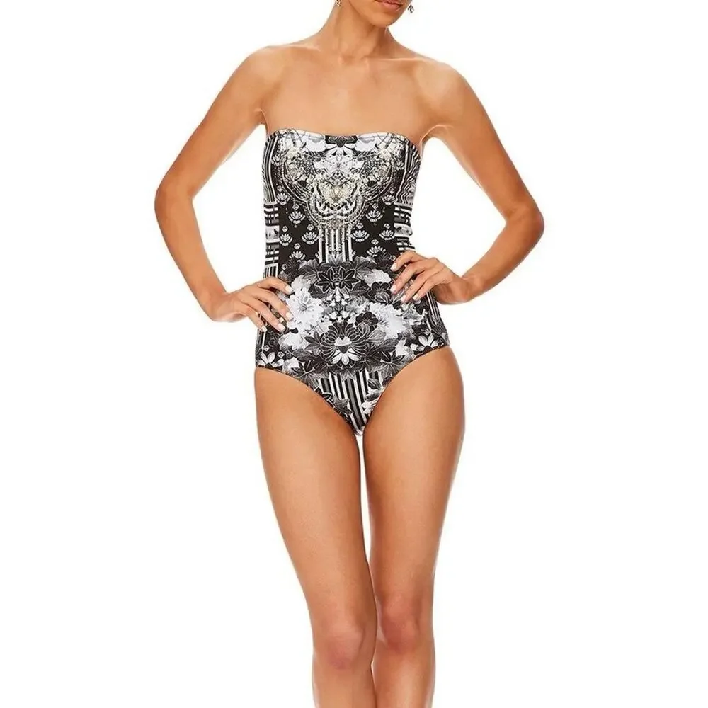 Camilla Wild Moonchild Embellished One Piece Swimsuit Size XS Small